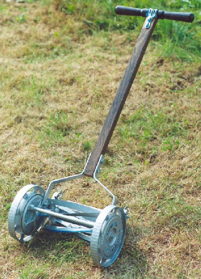 The Brill Cutwell mower was marked as being made in a "Foreign" country.