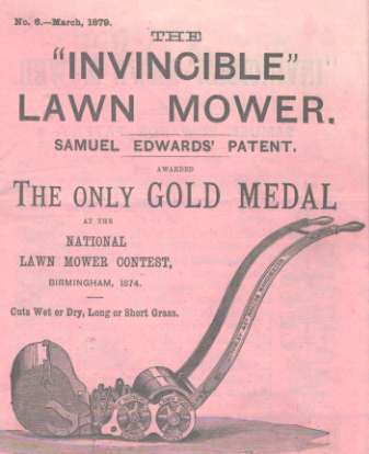 The Invincible as seen in an 1874 advertising leaflet.