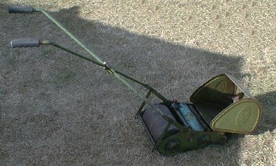 JP Minor Mark 2 lawn mower with plain right hand side frame.