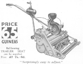 24" JP Super Power Mower as seen in a contemporary company brochure.