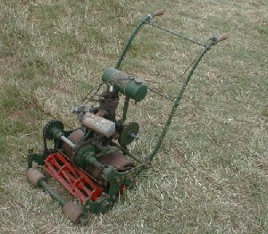 Shanks Wizard motor mower from the 1920s.