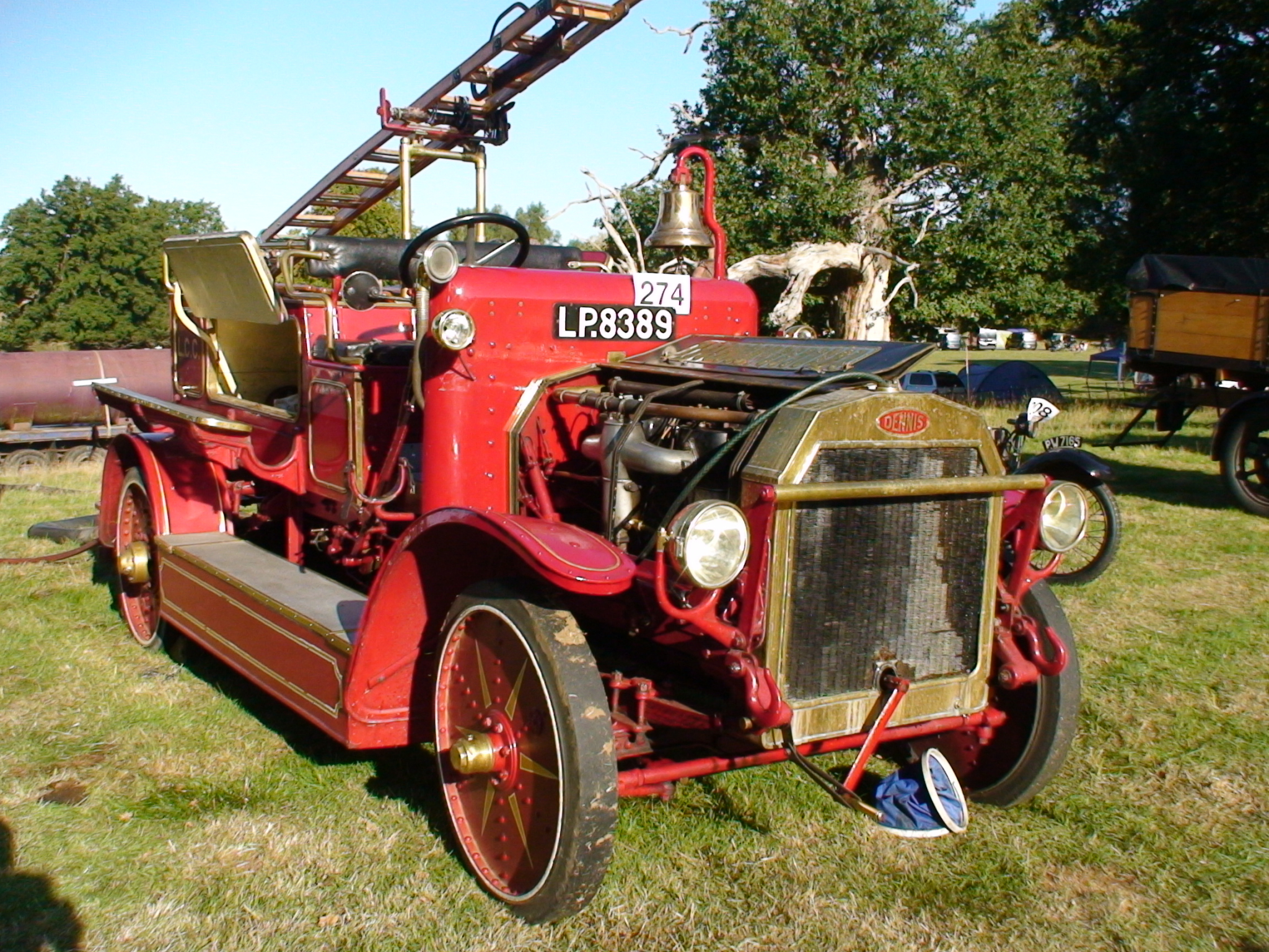 Not a mower; but a Dennis Bros. of Guildford 1916 Fire Engine - After the Lawnmowers, the best Exhibit at the Show - QUALITY!
