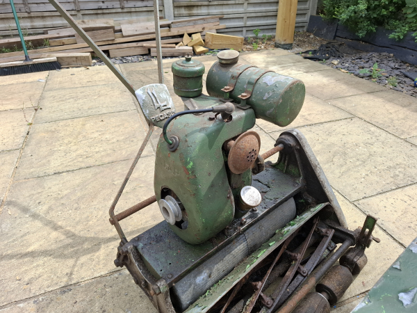 Close up of lloyds of letchworth pegasus mower