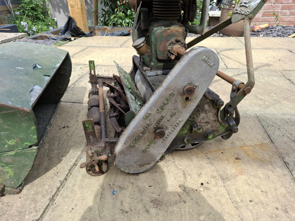 Pegasus Mower shown on side of mower