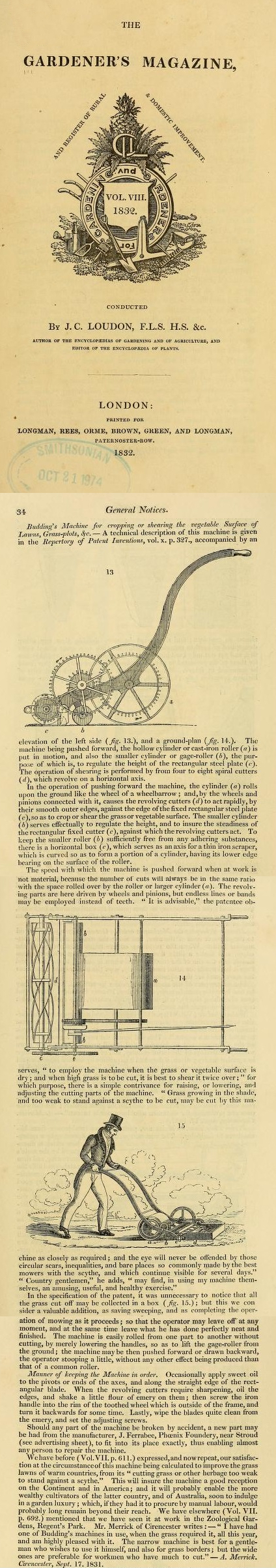 1832 Gardeners Magazine