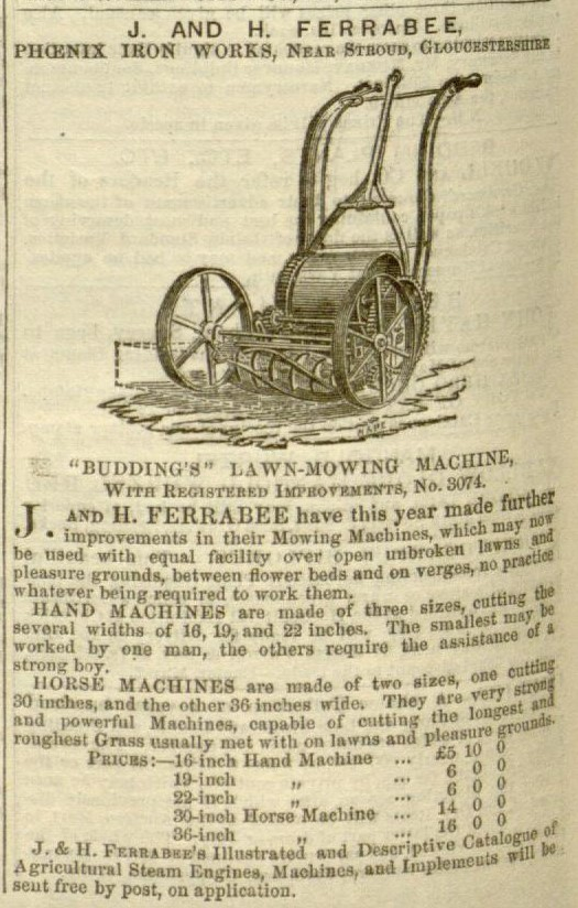 1853-05-07 Gardeners Chronicle - Ferrabee Advertisement
