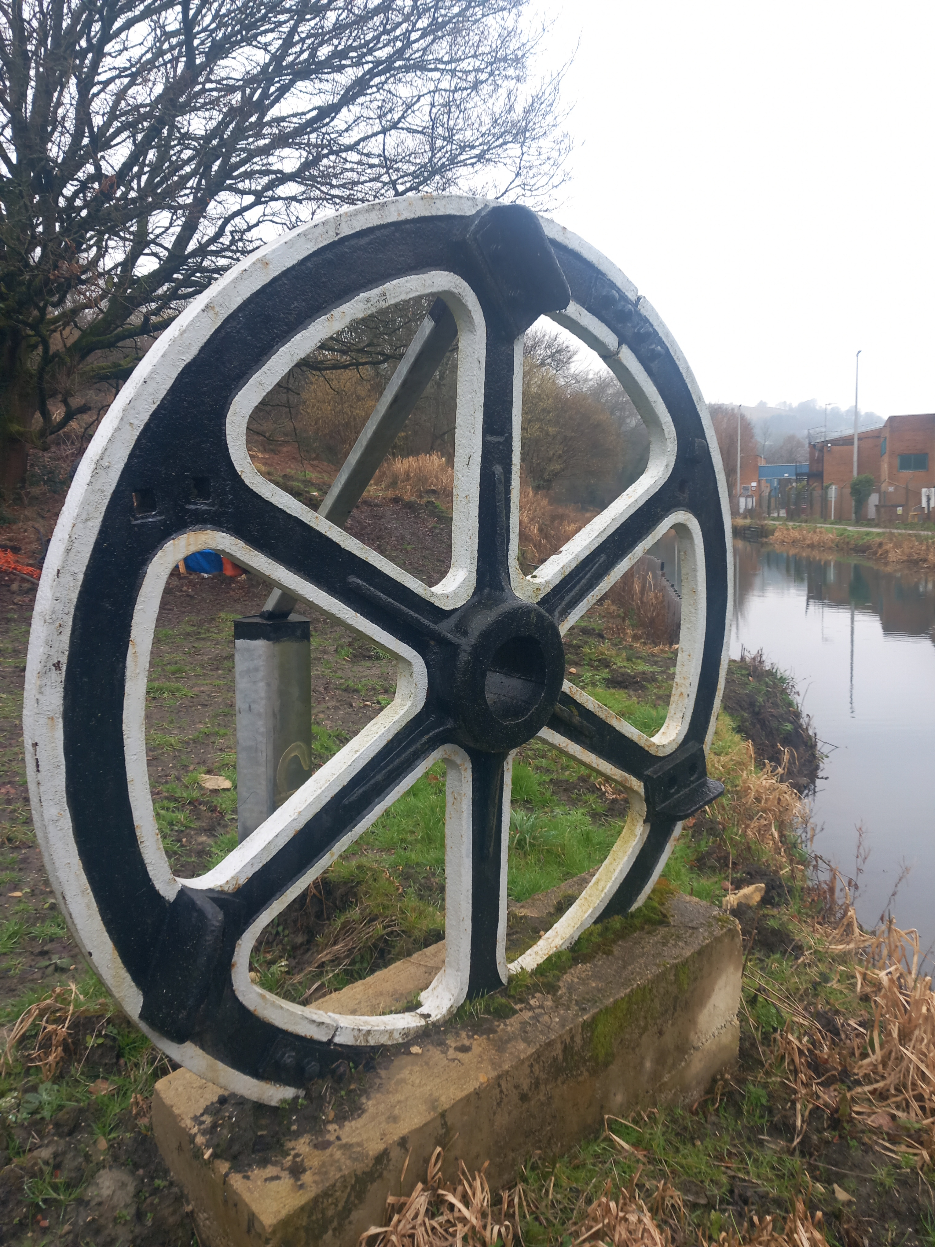 2024-10-22 Fulling Mill Cam Wheel by Stroudwater Navigation