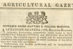 1853-08-27 Gardeners Chronicle -  Shanks Advertisement