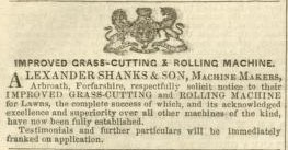 1853-10-22 Gardeners Chronicle - Shanks Advertisement