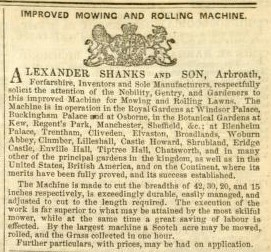 1854-05-08 Gardeners Chronicle - Shanks Advertisement