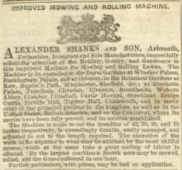 1854-05-06 Gardeners Chronicle - Shanks Advertisement