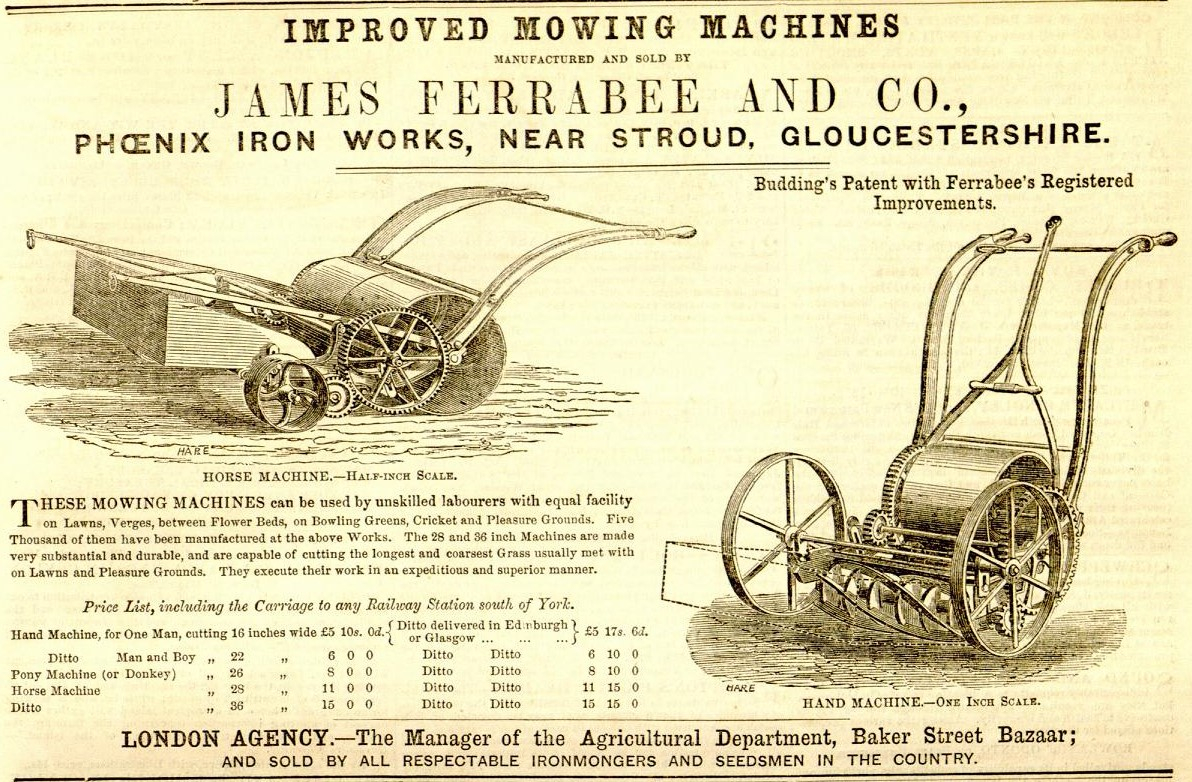 1856-04-26 Gardeners Chronicle - Ferrabee Advertisement