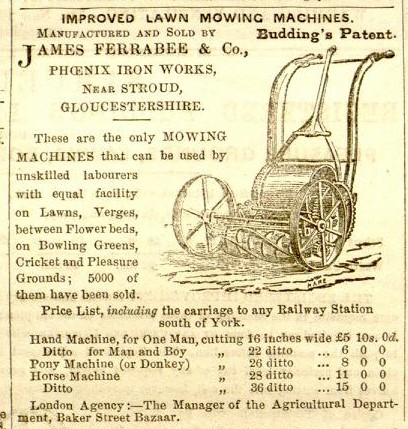 1856-07-05 Gardeners Chronicle - Ferrabee Advertisement