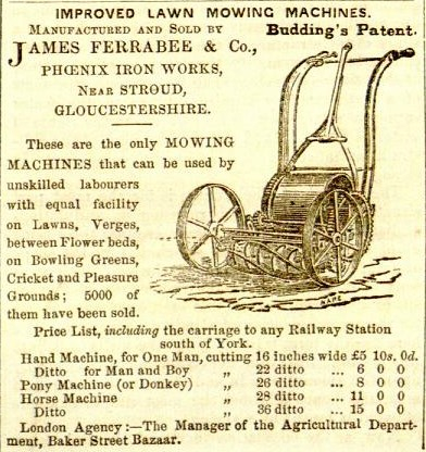1856-06-14 Gardeners Chronicle - Ferrabee Advertisement