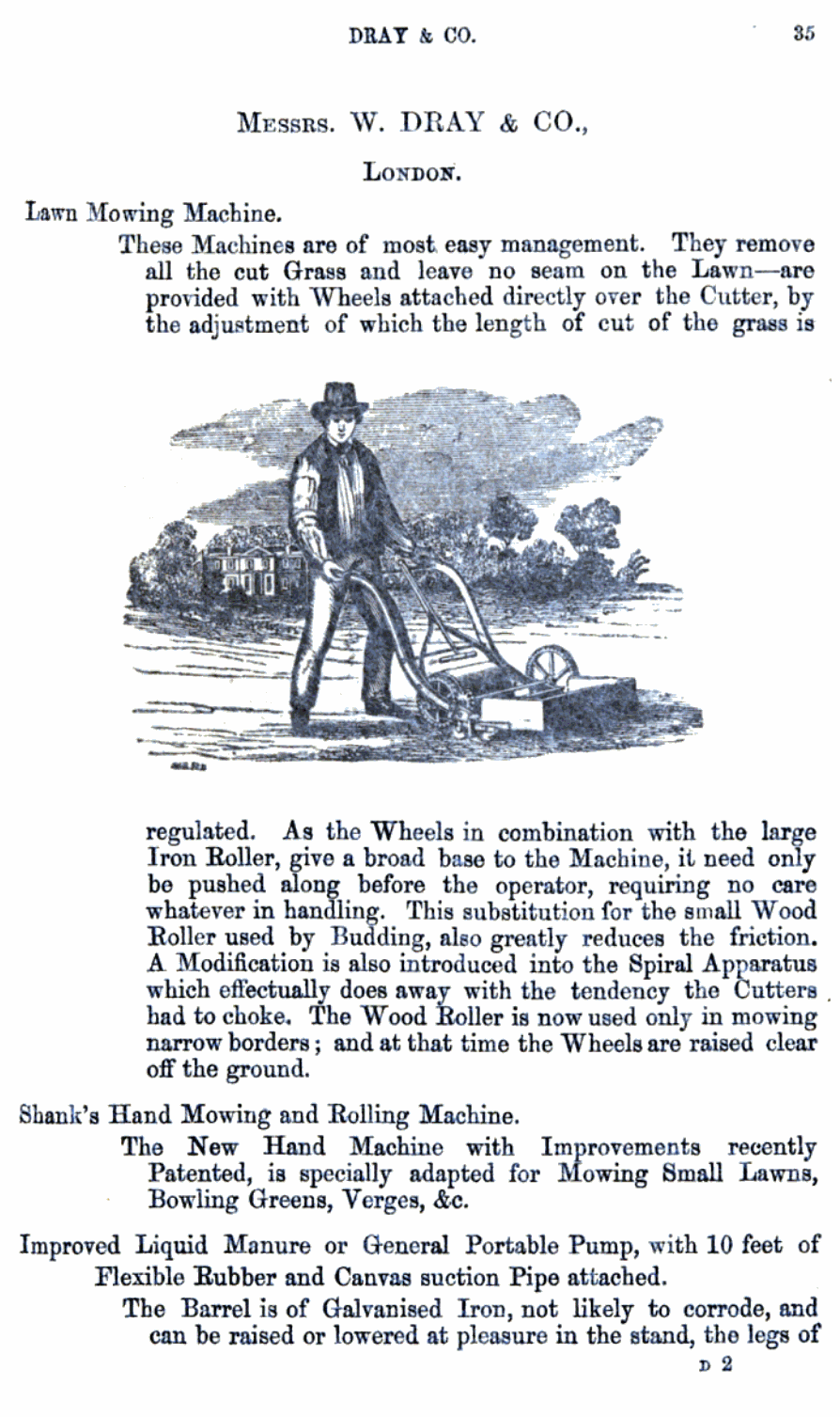 1857-06-03 Horticultural Society Of London - Dray Listing