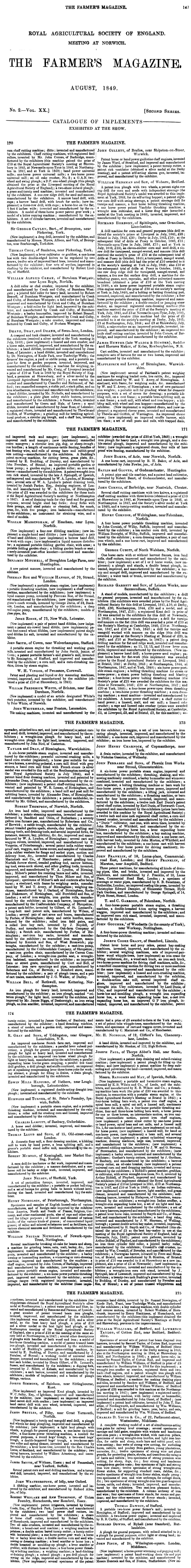 1849 Farmers Magazine