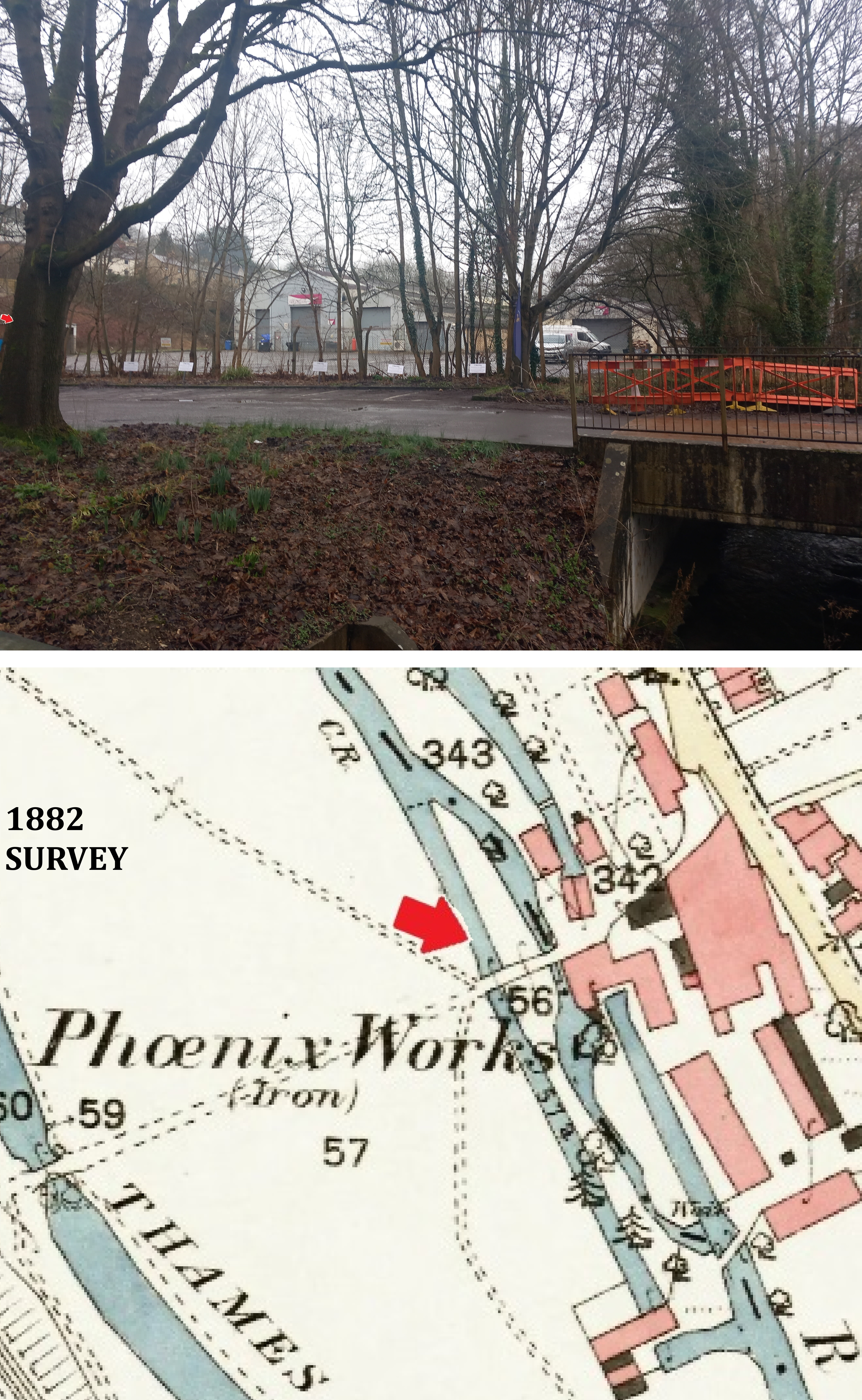 2024 - Another View of the site of Thrupp (Lower) Mill and Pheonix Foundry as taken in 2024