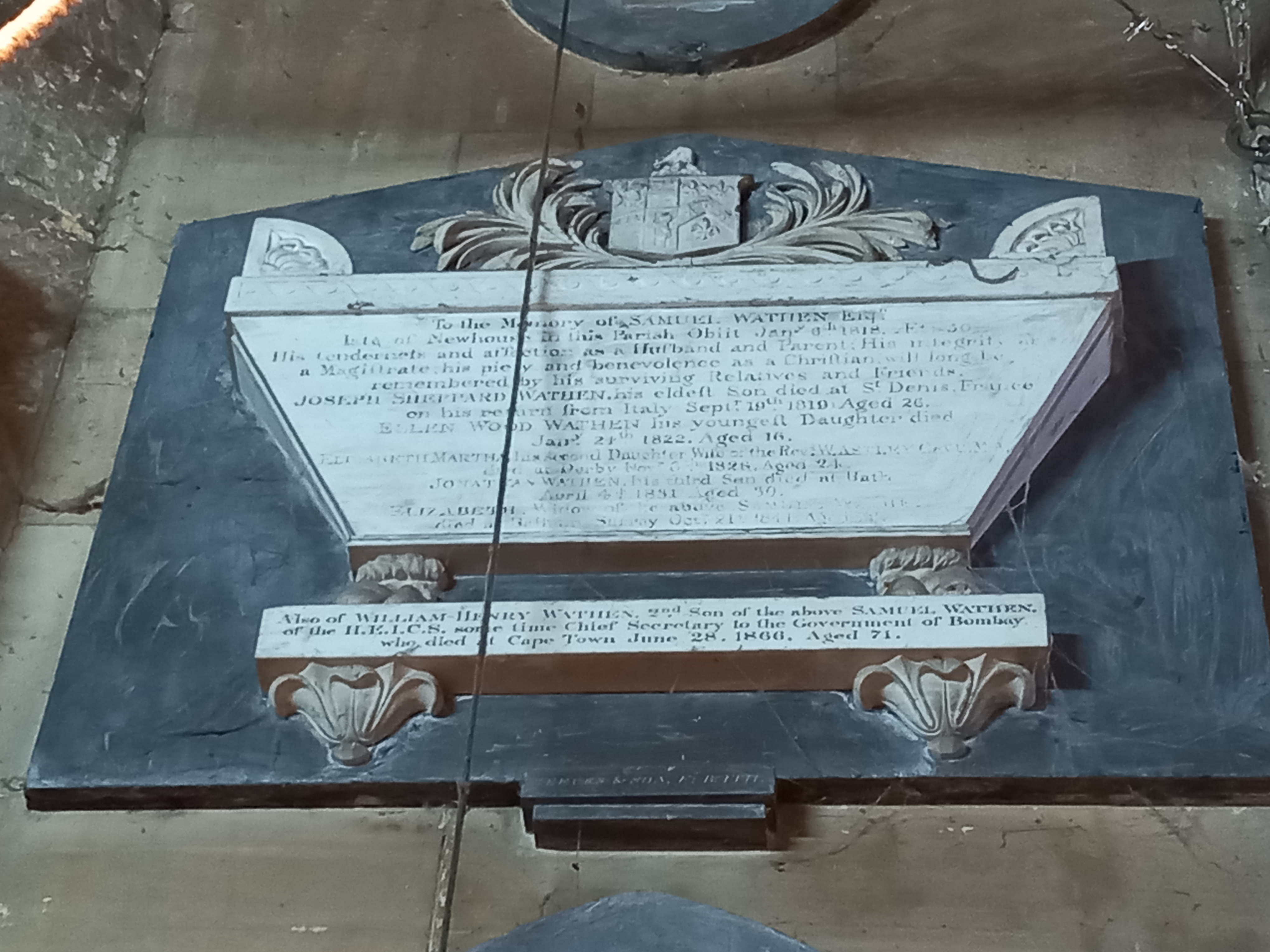 Samuel & Elizabeth Wathen's Memorial