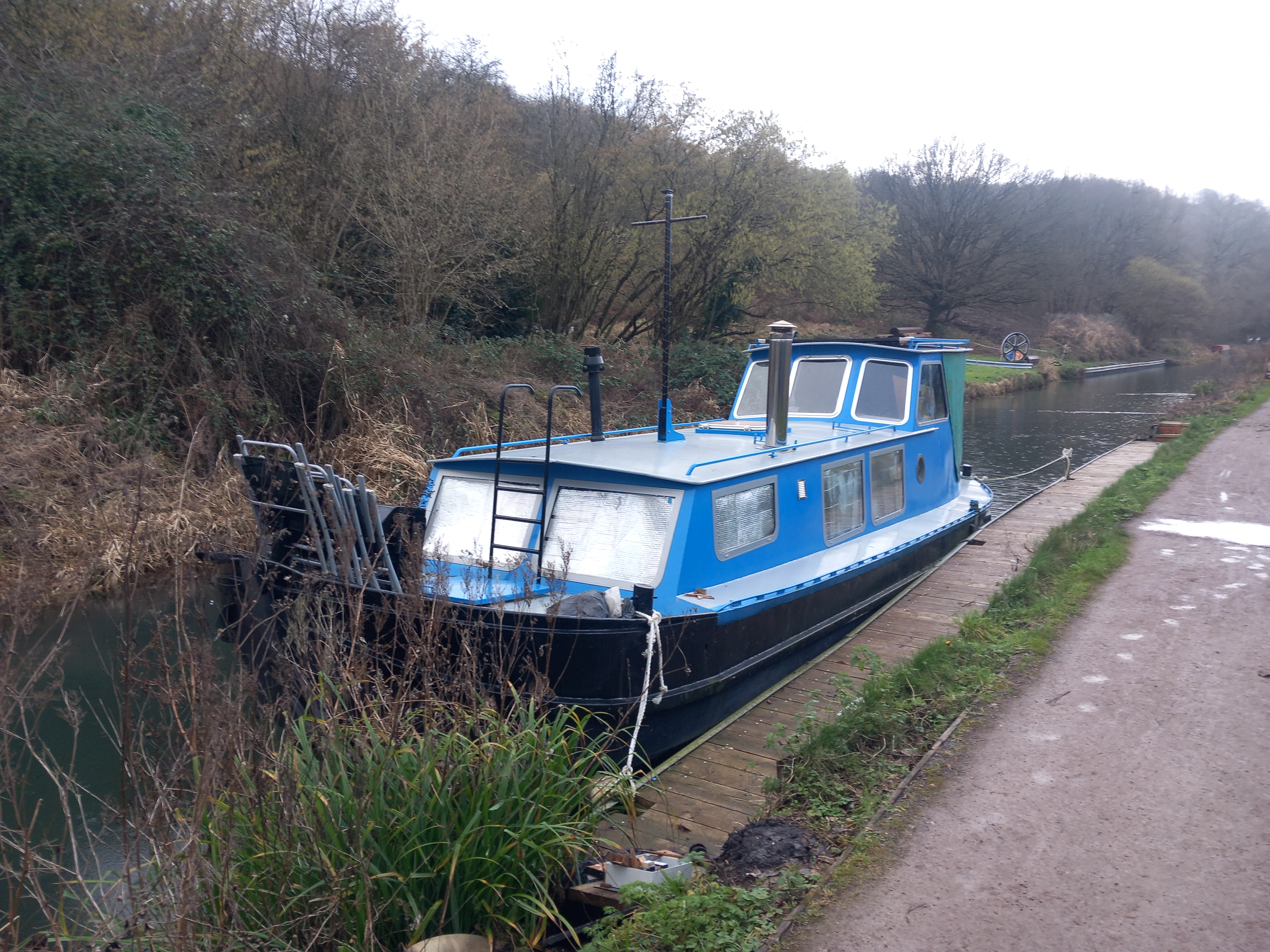 Pleasure Boat Moored Adjacent to Thrupp Lower Mill