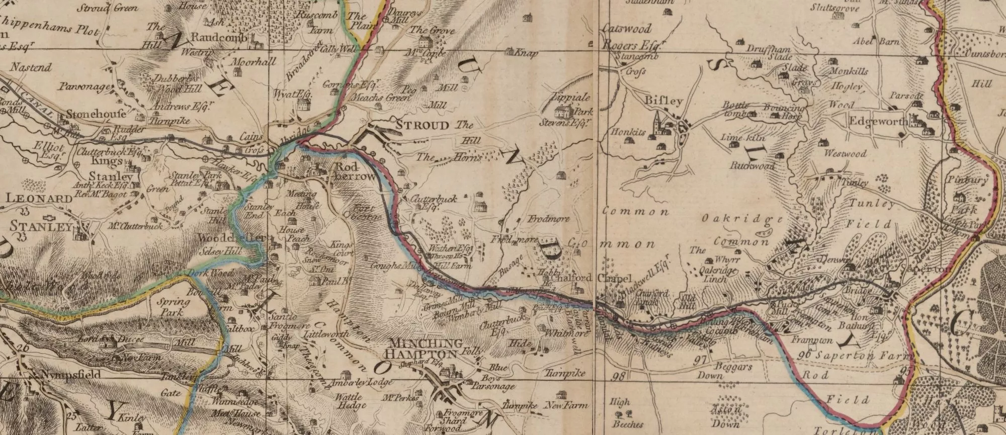 1777 Map of Stroud