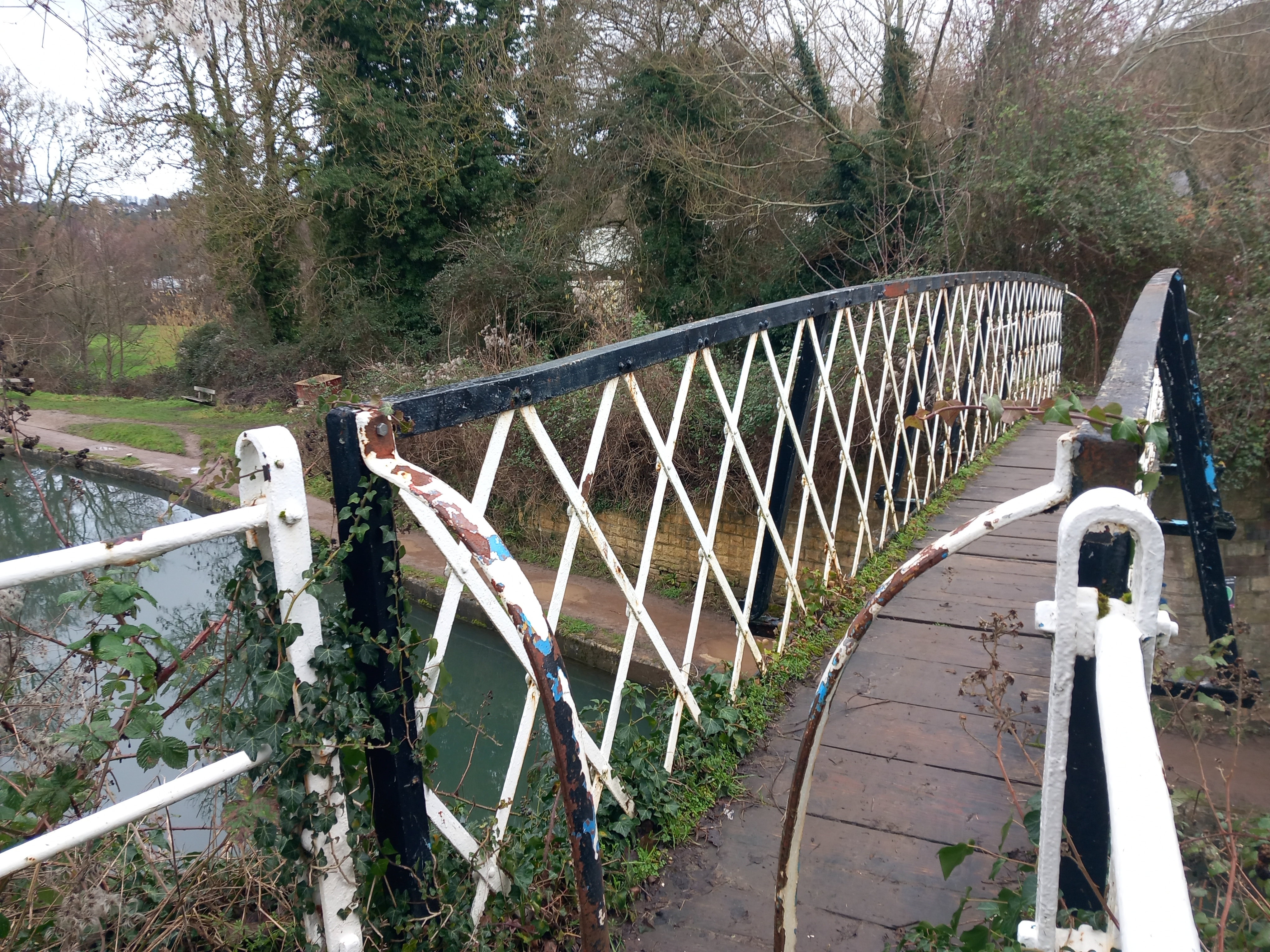Jubilee Bridge Over Thames and Severn Canal Behind Griffin Mill