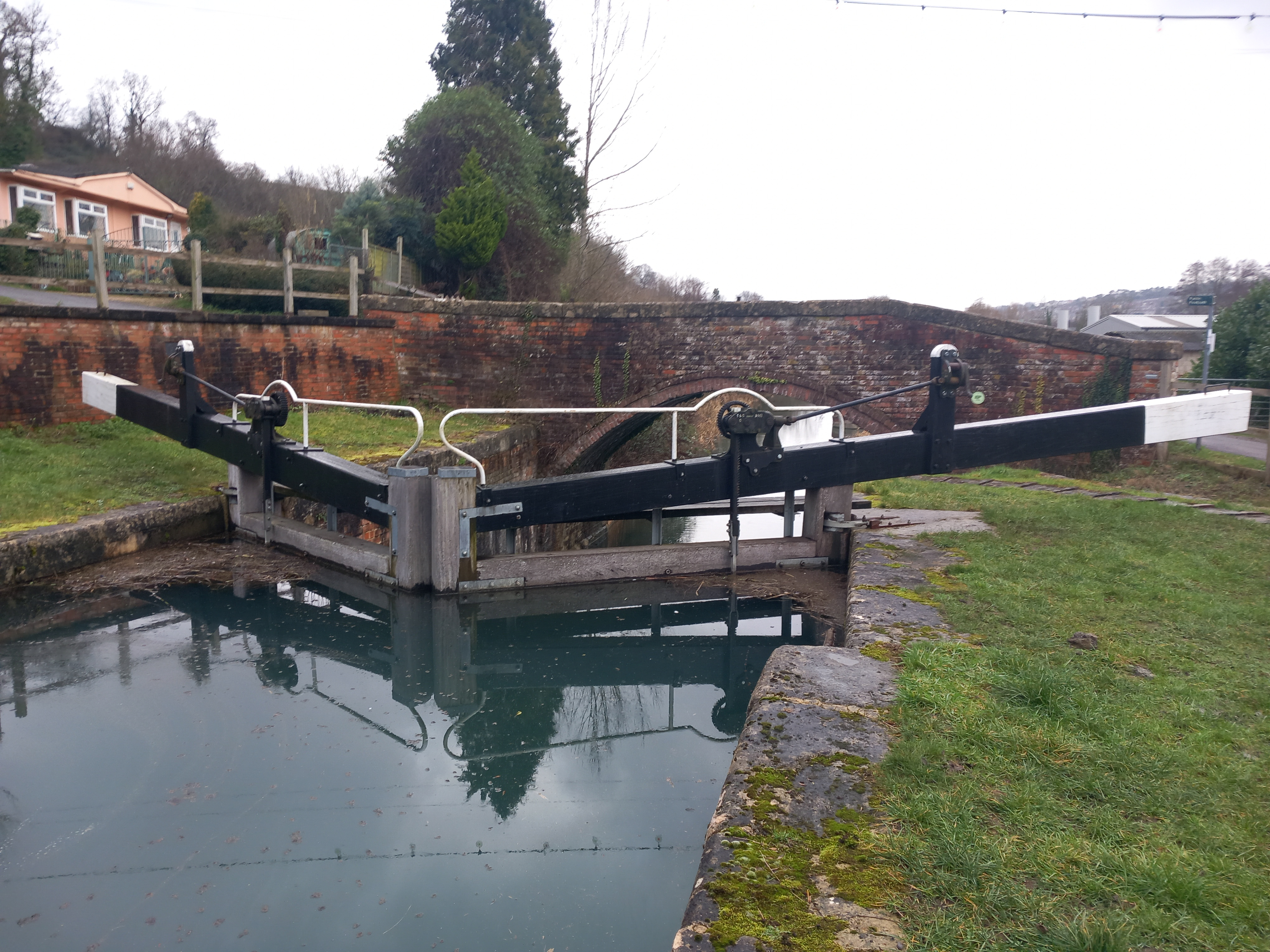 Ham Mill Bridge and Lock on the Thames and Severn Navigation