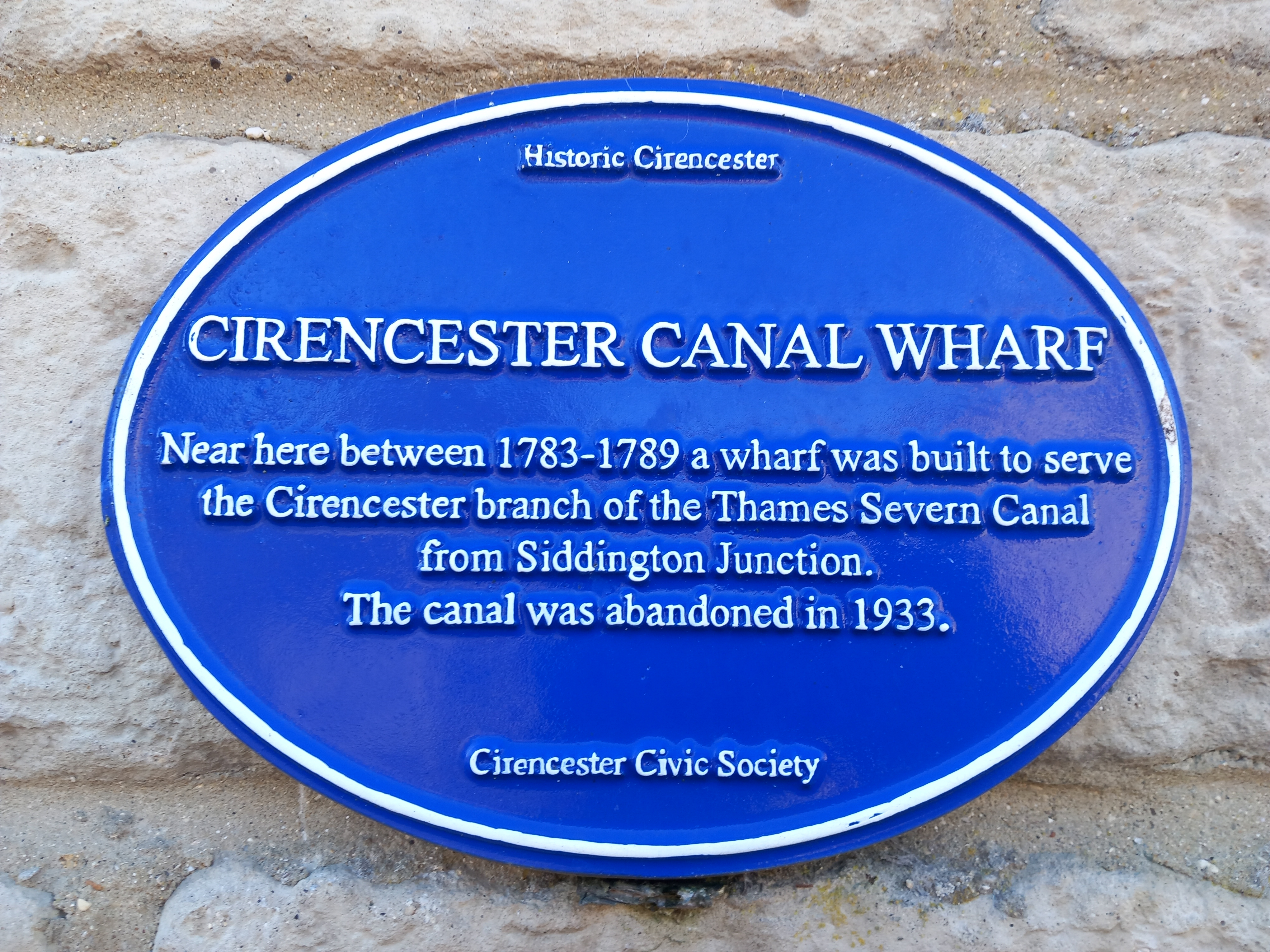 Plaque Commemorating Site of Canal Wharf