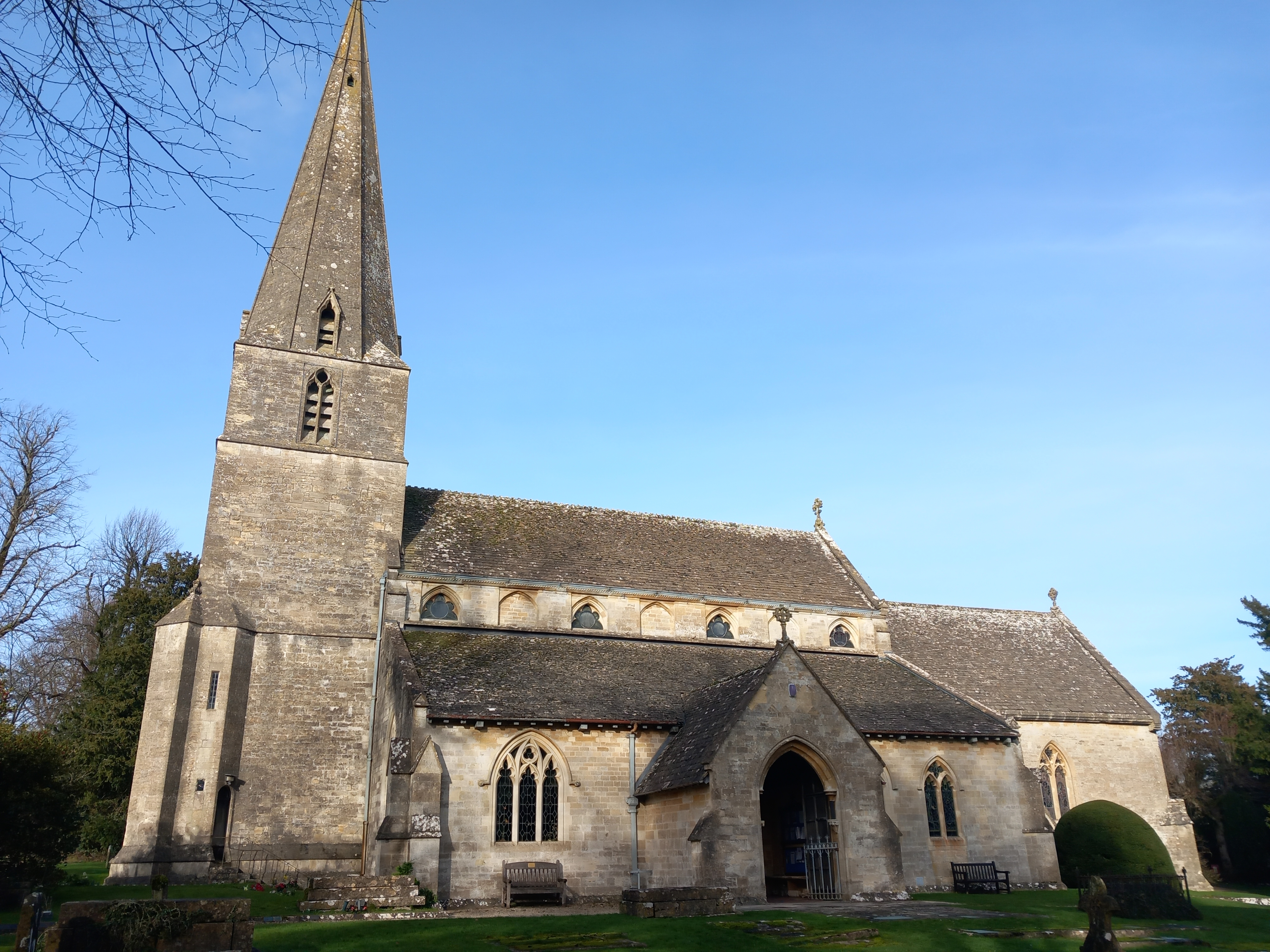Exterior of All Saints' Church, Bisley