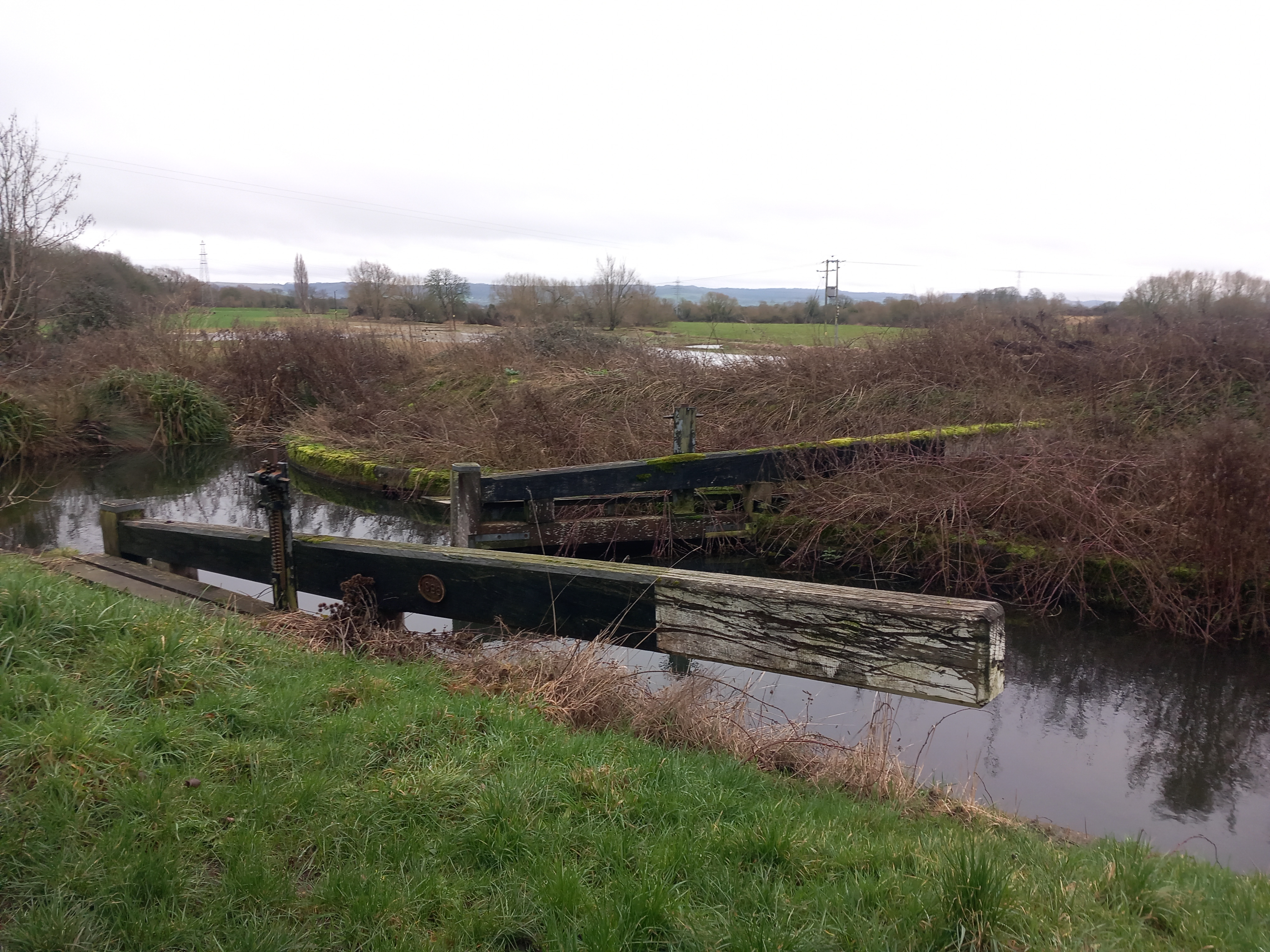 "Old" lockgates on the canal
