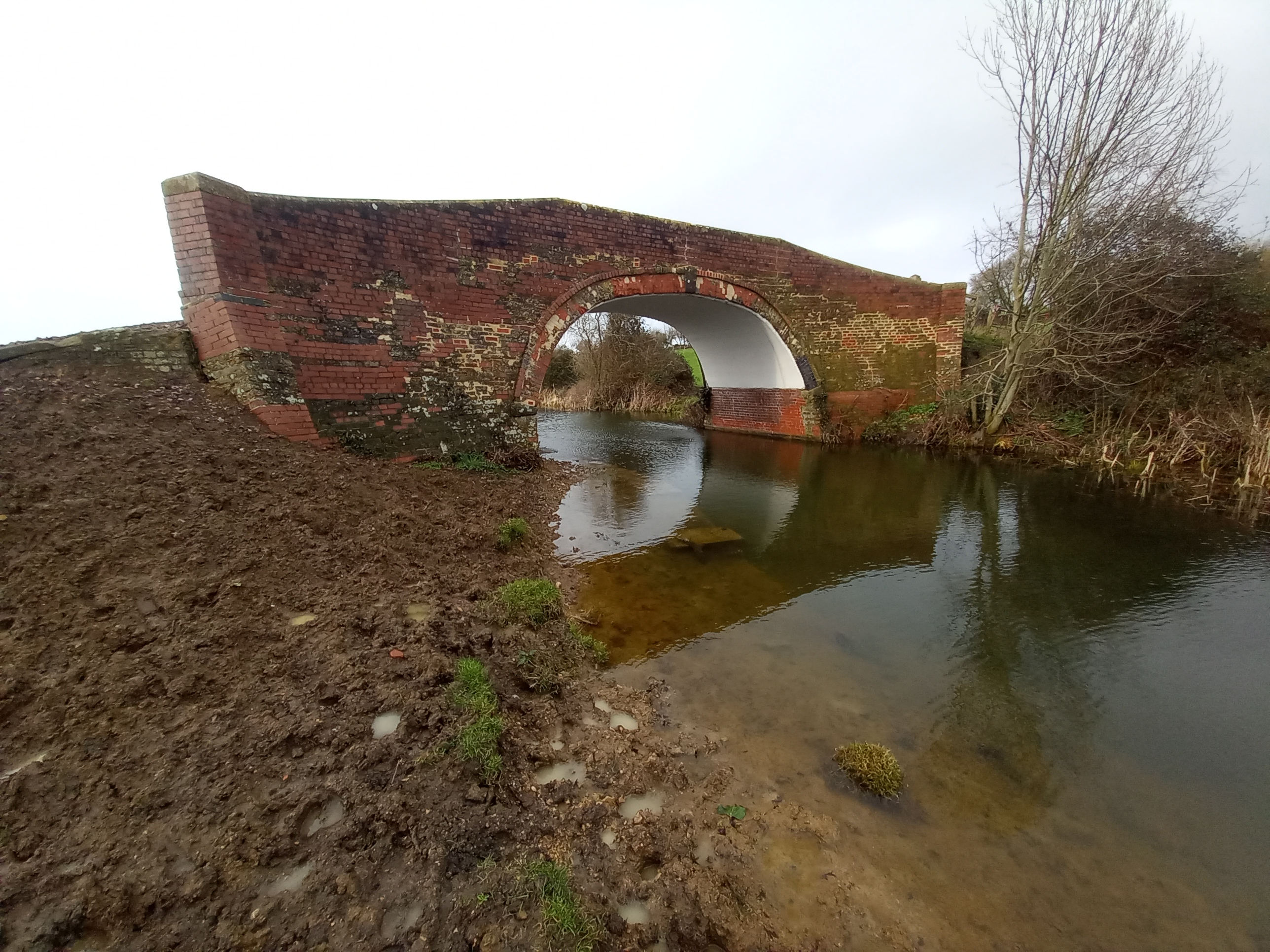 Occupation Bridge Showing Submerged Towpath