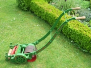 Ransomes, Sims & Head 8-inch Automaton mower with slots for later grassbox style