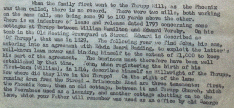1793  Ferrabee history according to H.A. Randall writing 29th of March 1952