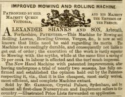1857-05-16       16th of May - Alexander Shanks Advertisement -   The Gardeners Chronicle and Agricultural Gazette