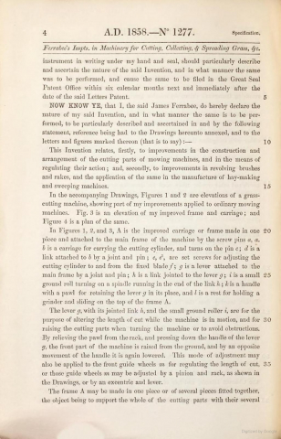 1858-06-07 James Ferrabee Patent No. 1277 P4