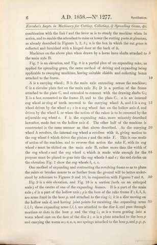 1858-06-07 James Ferrabee Patent No. 1277 P6