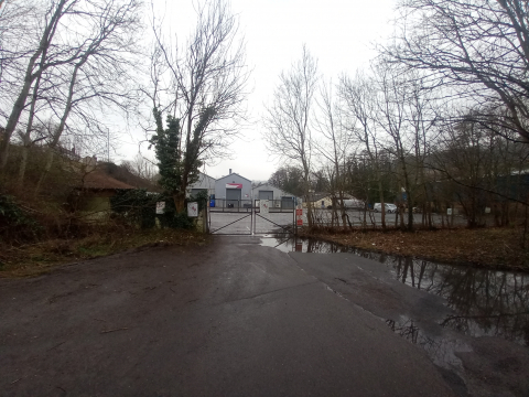  A view today  of where the original enterance to Phoenix Ironworks, Foundry & Mill