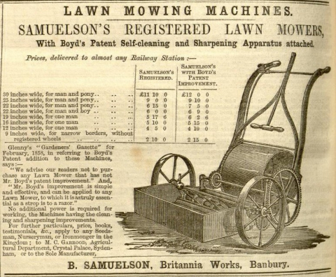 Samuelson & Co. advertisement - 22nd May 1858