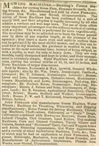 1848-3-25    Ferrabee's Advertisement in the Gardeners Chronicle   - 25th of March 1848