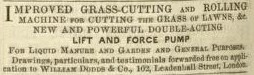  Deane's (retailer at this time for Ferrabee)  advertisement in The Gardeners Chronicle - 7th May  1853