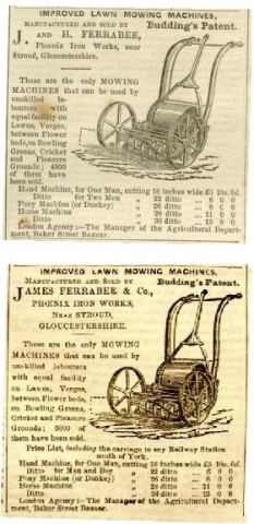 James & Henry Ferrabee partnersship at The Phoenix Ironworks is dissolved on the 10th November 1855