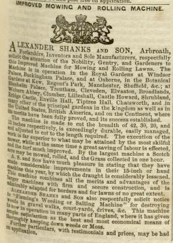 1855-07-14  Shanks advertisement - 14th July 1855