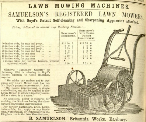 Samuelson & Co.  advertisement - 13th March 1858