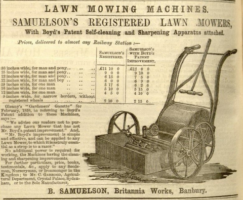 Samuelson & Co. advertisement - 29th May 1858