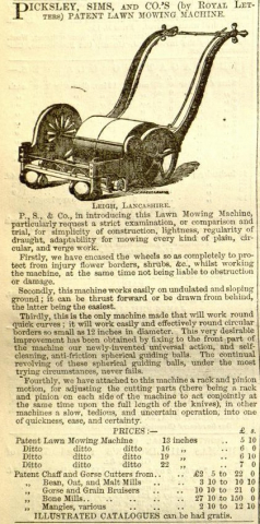1859-4-30    Picksley Sim's advertisement  in the Gardeners Chronicle - 30th April 1859