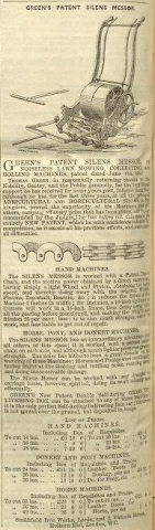 Greens Silens Messor The Gardeners Chronicle - 25th February 1860