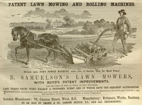 Samuelson & Co. Advertisement in The Gardeners Chronicle  30th June 1860