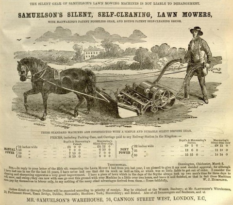 Samuelson & Co. advertisement in The Gardeners Chronicle - 14th June 1862