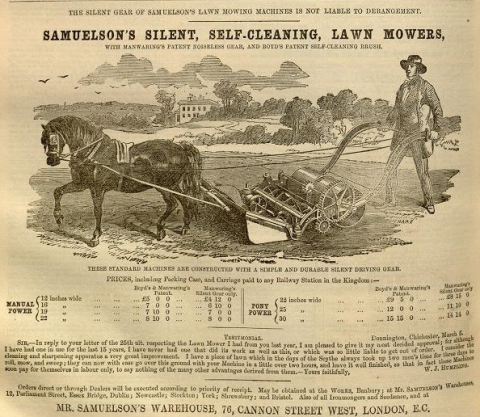Samuelson & Co. advertisement in The Gardeners Chronicle - 24th May 1862