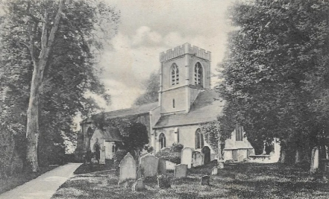 Edwin Beard Budding marries Elizabeth Chew at St. Swithun's Church, Hempstead, near Gloucester