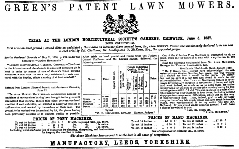 1858-06-19 Greens Advertisement